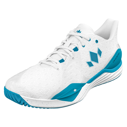 Diadem Court Burst Pickleball Shoes White/Blue/Grey Unisex