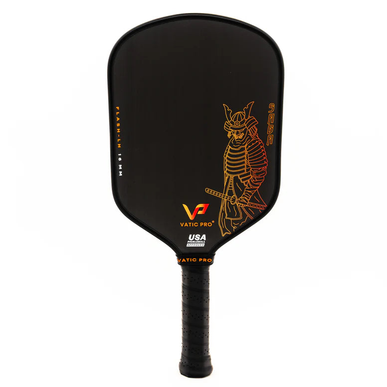 Vatic Pro Saga 16mm Flash Long Handle Pickleball Paddle and Cover
