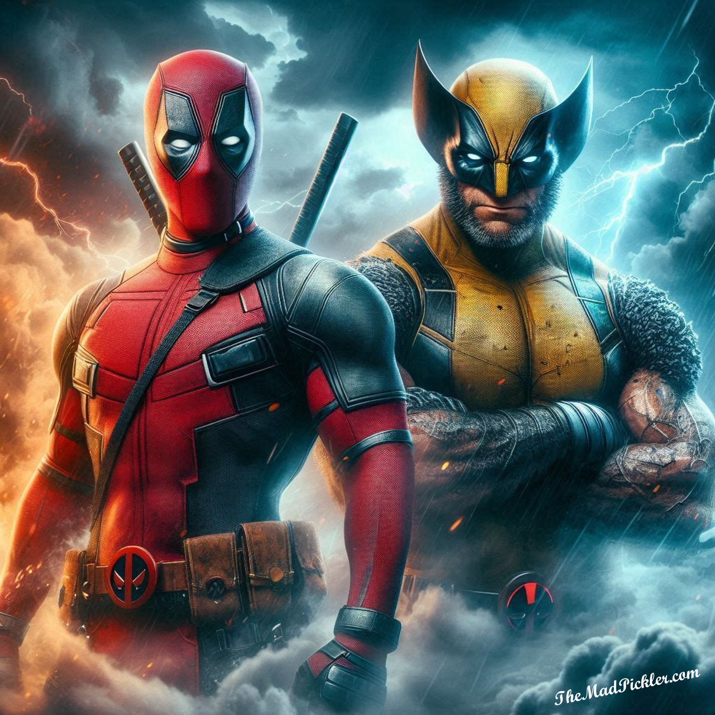 The Odd Couple - Deadpool/Wolverine - Ready To Hang  Canvas Hi-Res Wall Artwork