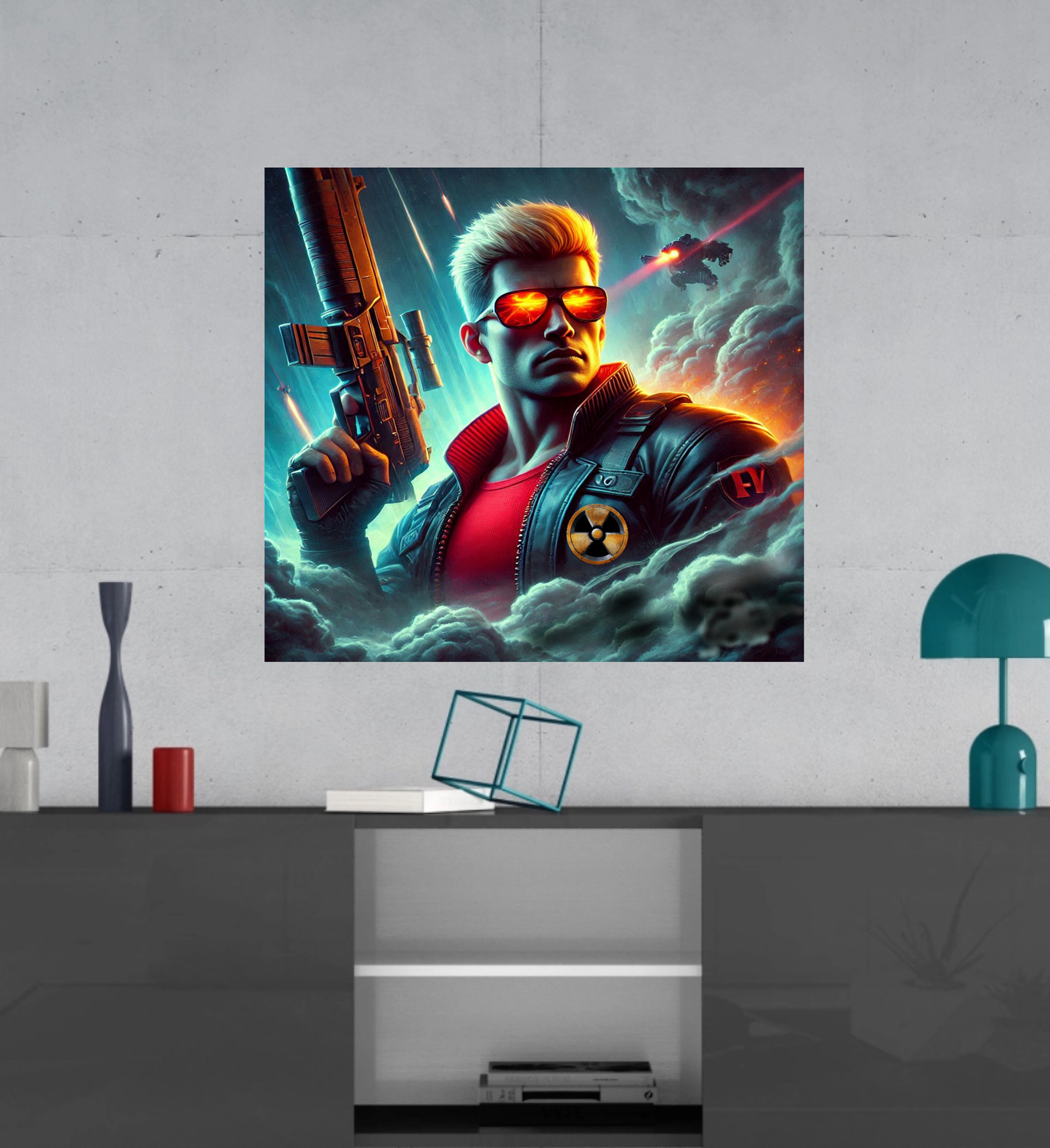 Duke Nukem -  Ready To Hang  Canvas Hi-Res Wall Artwork