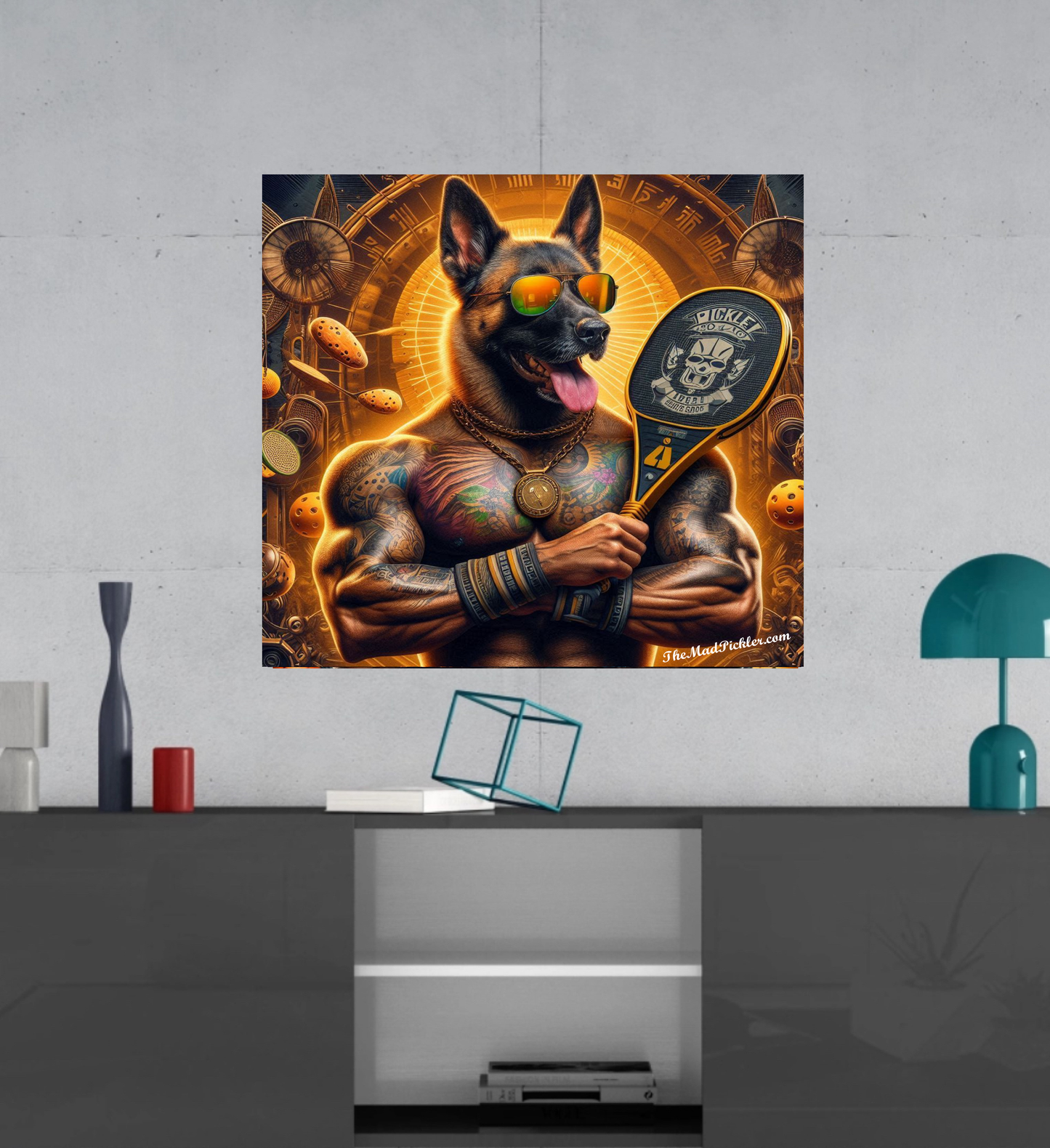 Dutch Shepherd - Hot Dogs Series - Ready To Hang  Canvas Hi-Res Wall Artwork