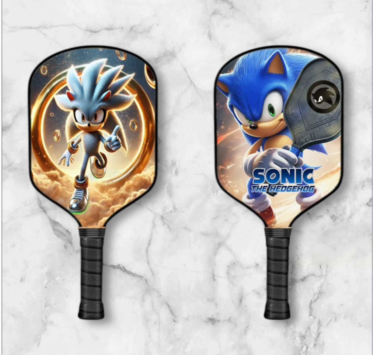 Sonic The Hedgehog - Silver - Pickleball Paddle