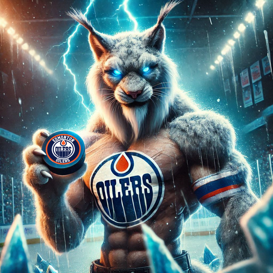 Edmonton Oilers - Hunter #2- NHL Hockey - Ready To Hang  Canvas Hi-Res Wall Artwork