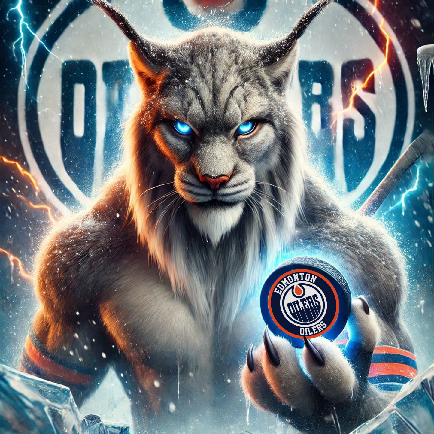 Edmonton Oilers - Hunter - NHL Hockey - Ready To Hang  Canvas Hi-Res Wall Artwork