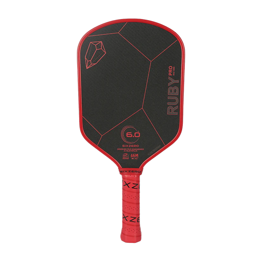 6.0 Six Zero Ruby Pro 14mm Red Pickleball Paddle