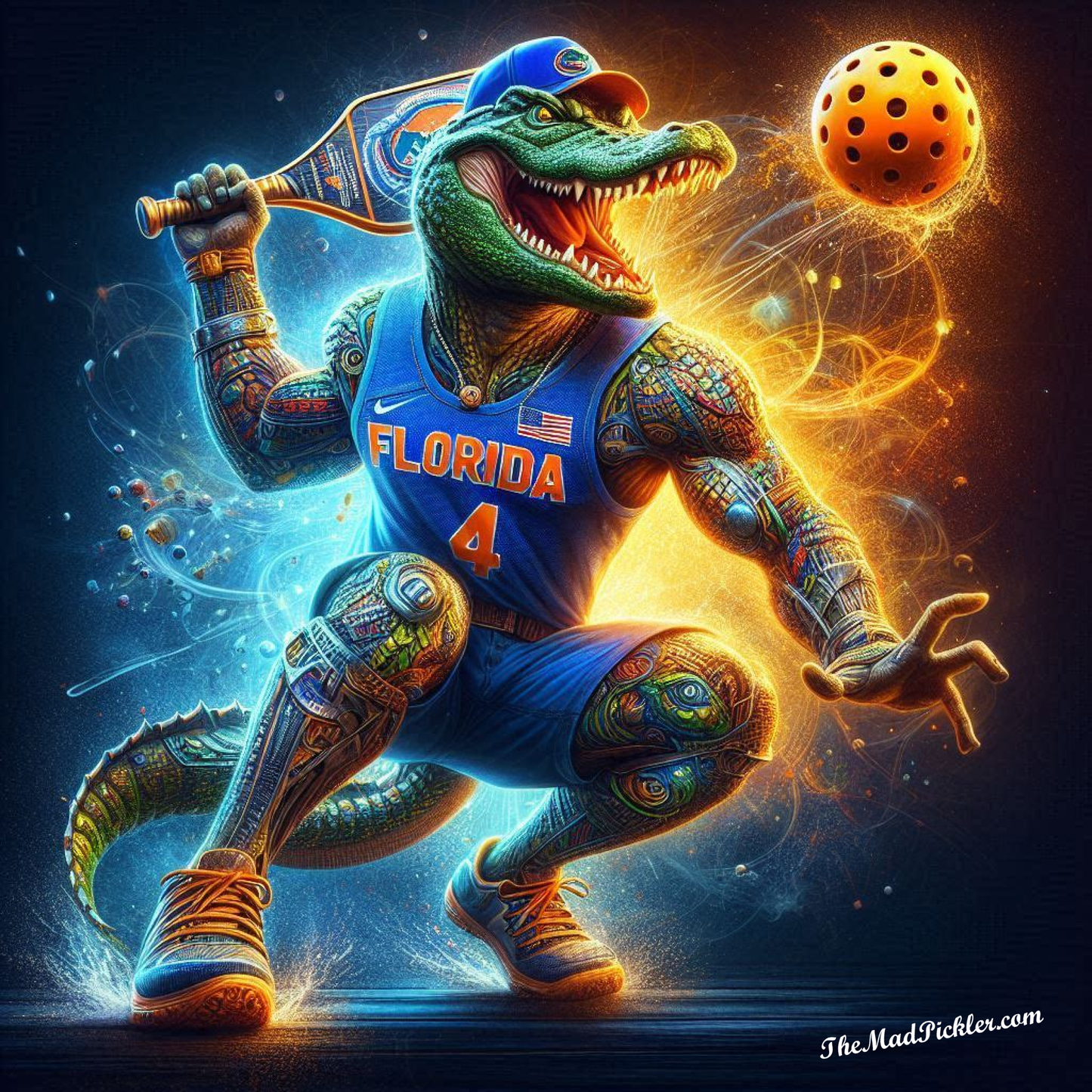 Florida Gator Pickleball - Ready To Hang  Canvas Hi-Res Wall Artwork