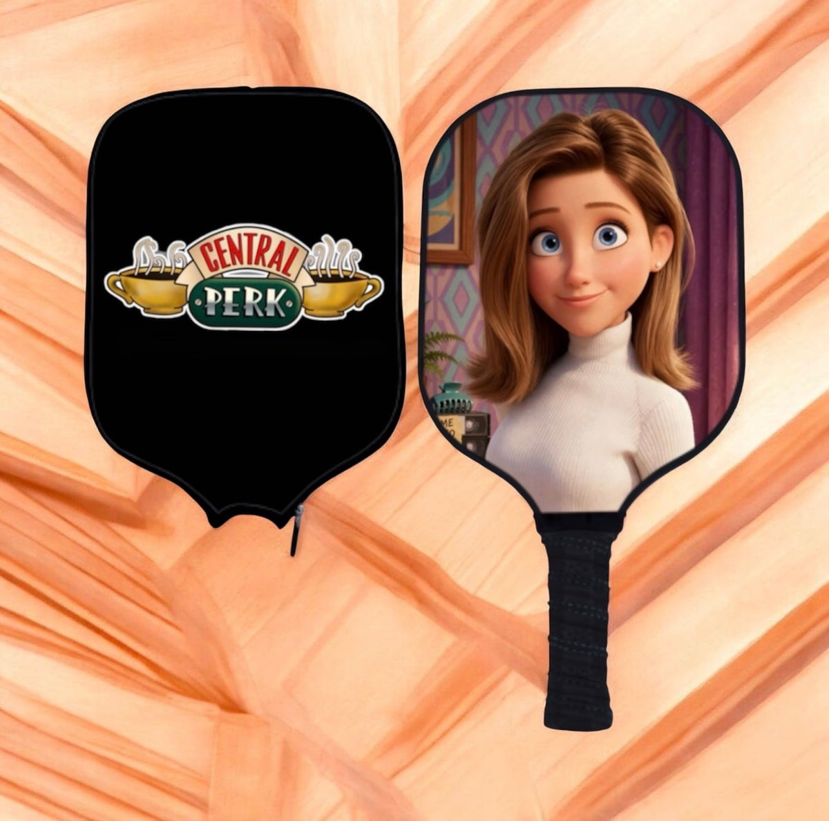 Friends at Central Perk - Rachel Green - Pickleball Paddle