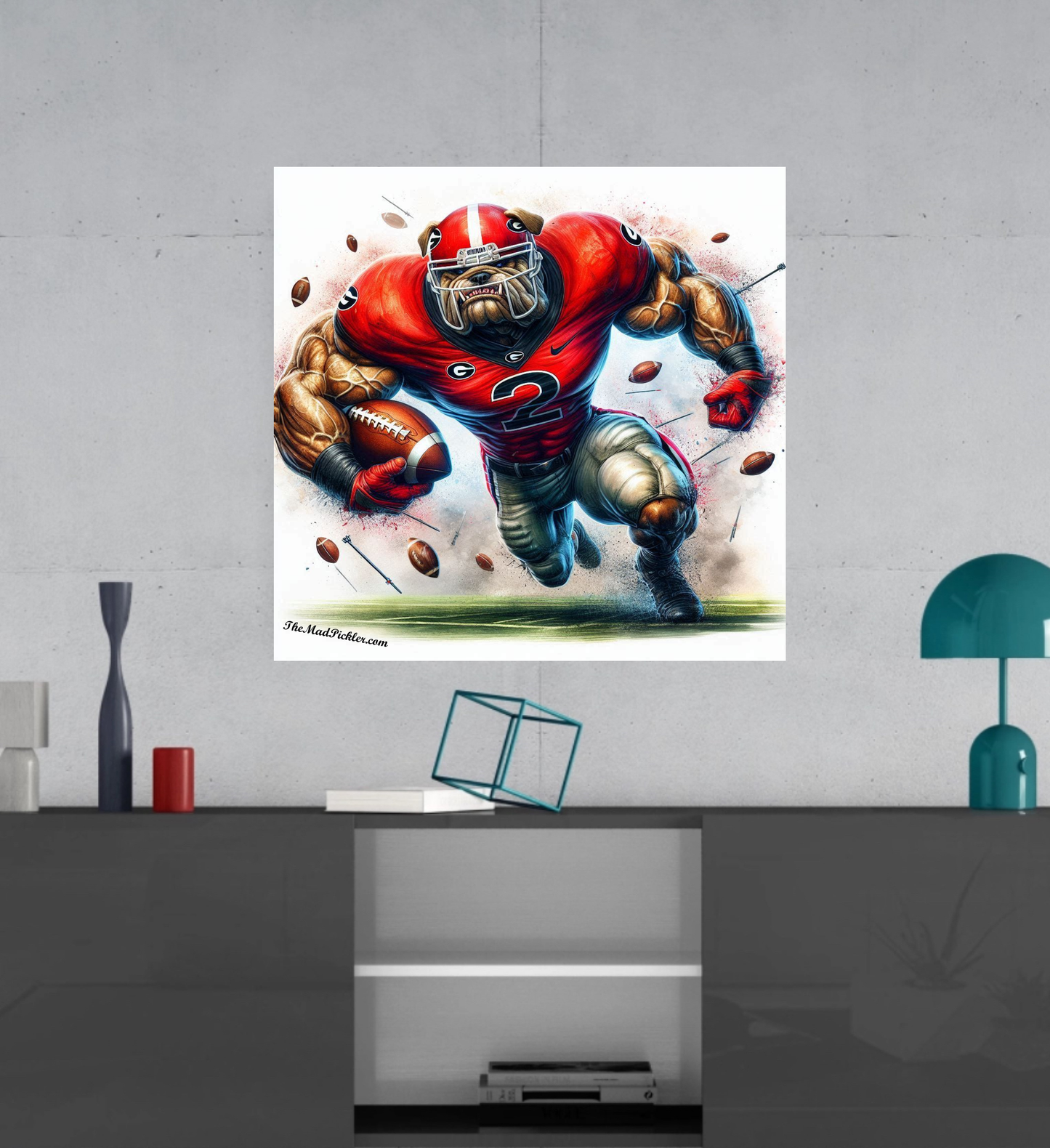 Georgia Bulldogs - Lienzo decorativo de alta resolución para pared