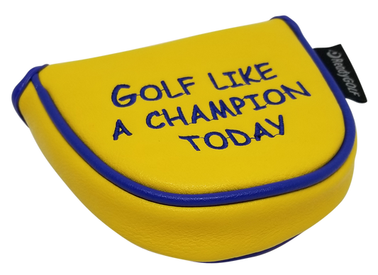 Golf Like A Champion Embroidered Mallet  Putter Cover by ReadyGOLF