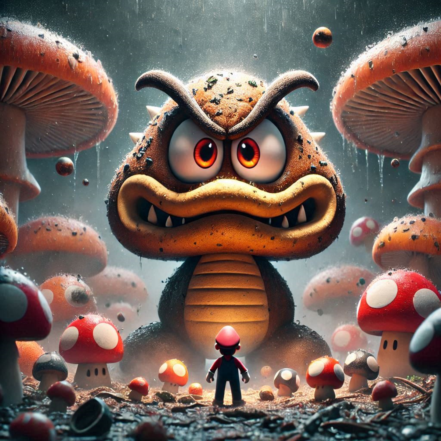 Goomba - Mario Brothers -  Ready To Hang  Canvas Hi-Res Wall Artwork