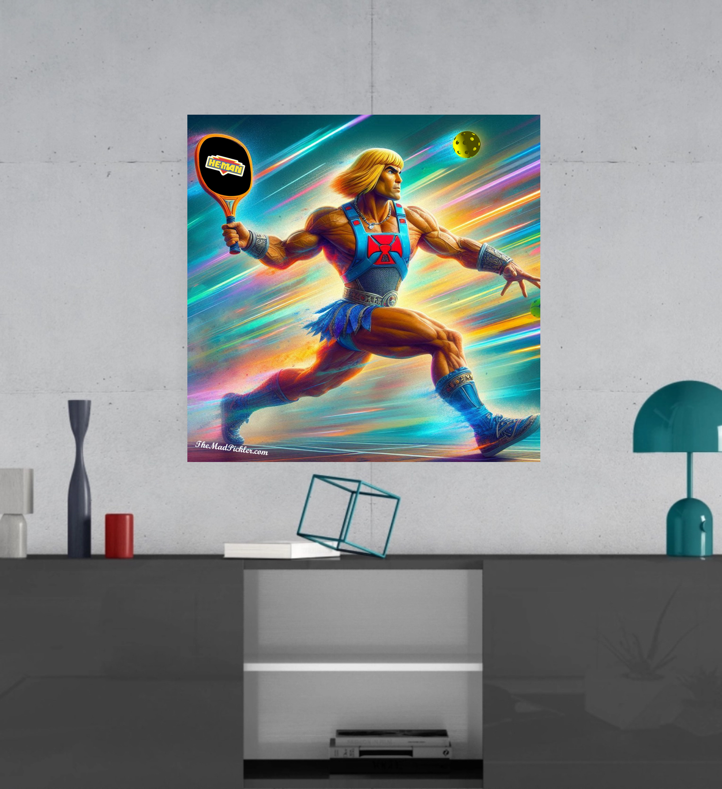 He-Man - Maestros del Universo - Lienzo decorativo de alta resolución para pared