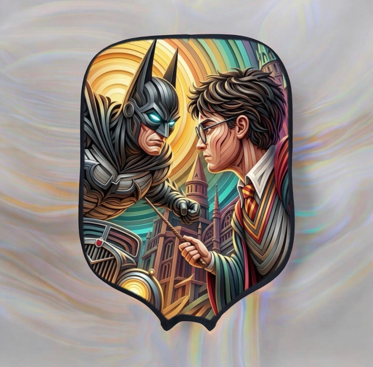 Harry Potter VS Batman Pickleball Paddle Cover