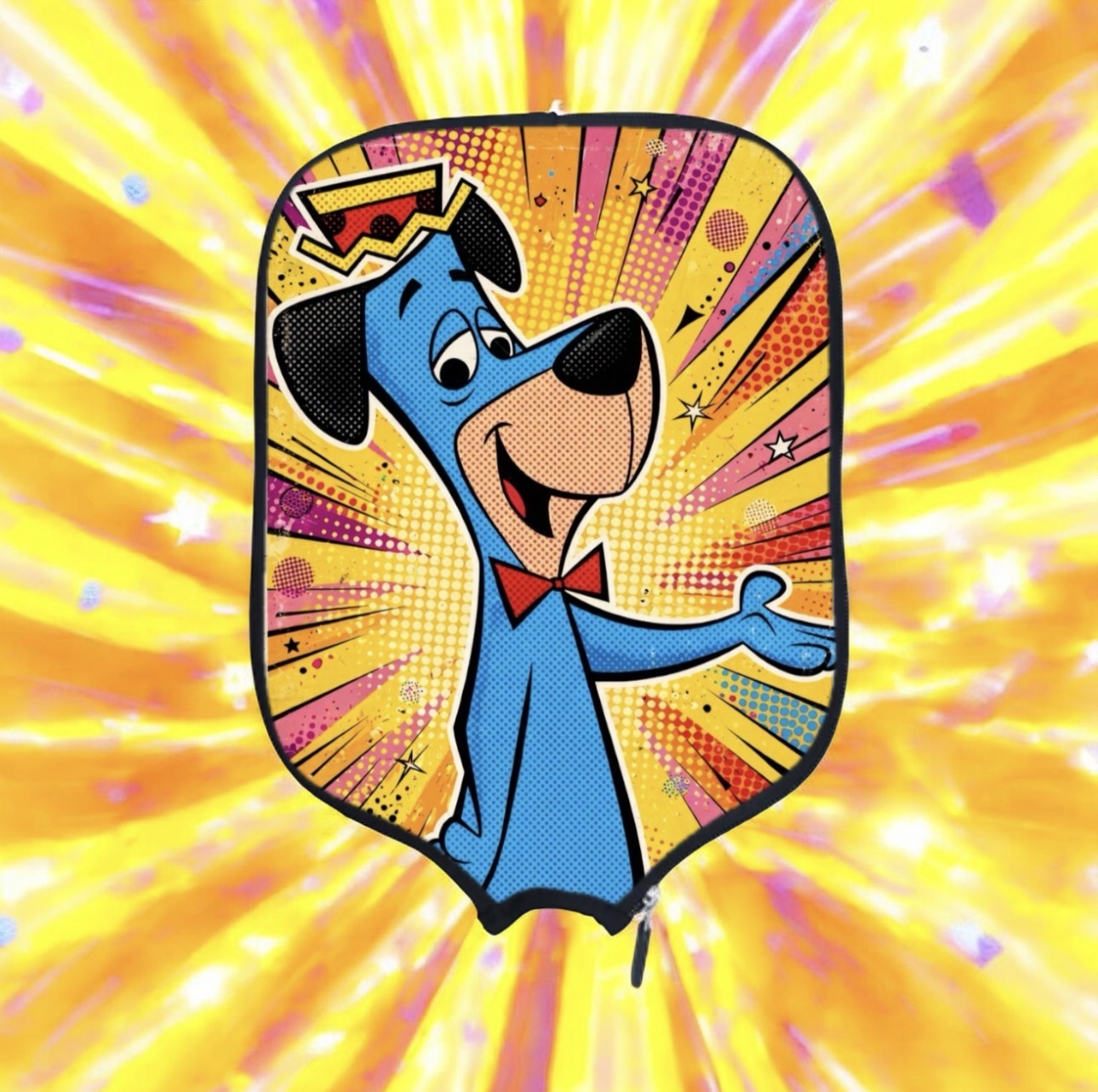 Huckleberry Hound - Pickleball Paddle Cover 