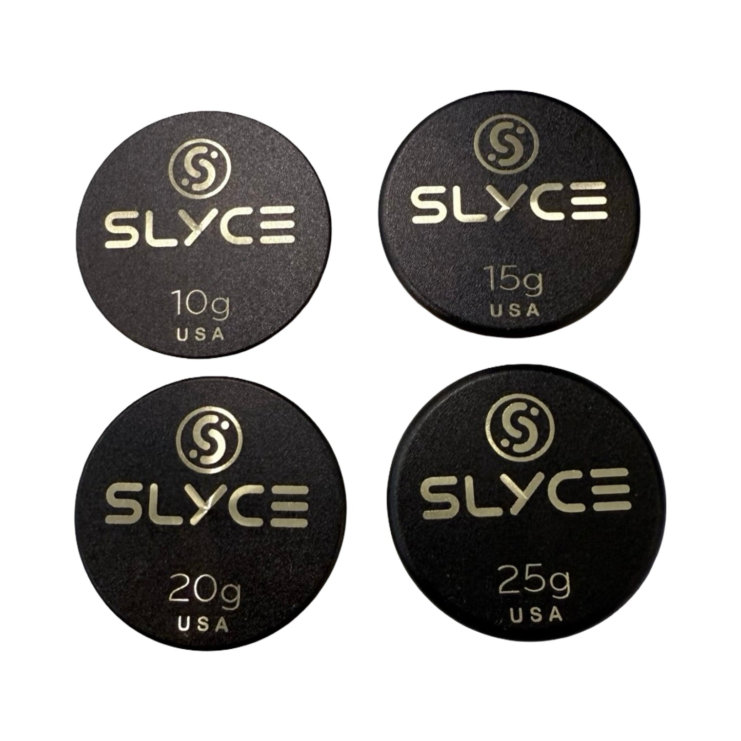 SLYCE SpeedCoins Black Edition - Pickleball Paddle Handle Weights