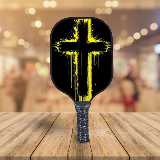 Cross Black Yellow - Pickleball Paddle