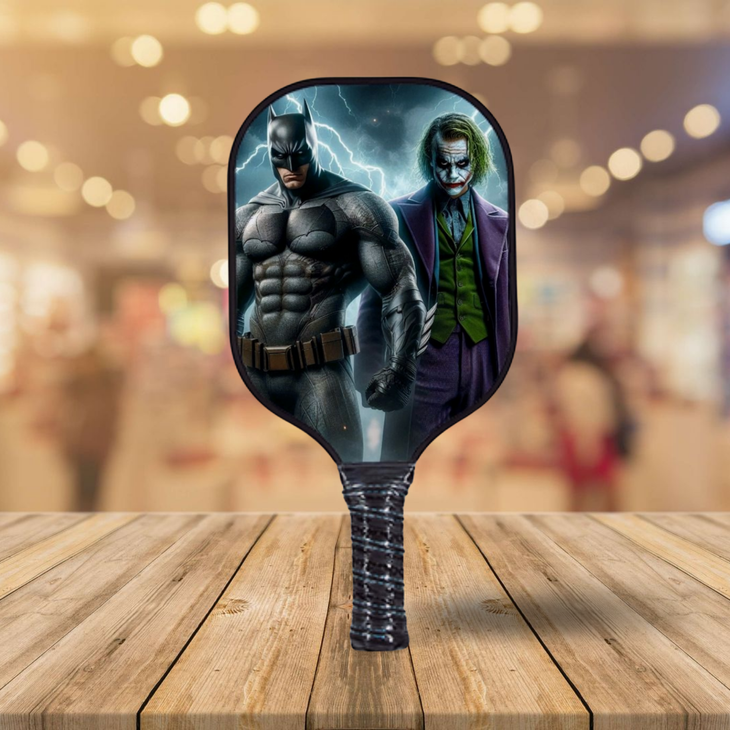 Dark Knight/Joker #2 - Nemesis Series - Pickleball Paddle