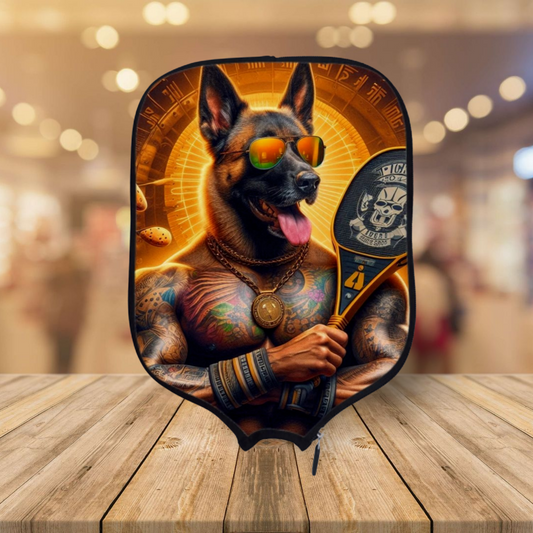 Dutch Shepherd - Hot Dogs Series - Pickleball Paddle Cover