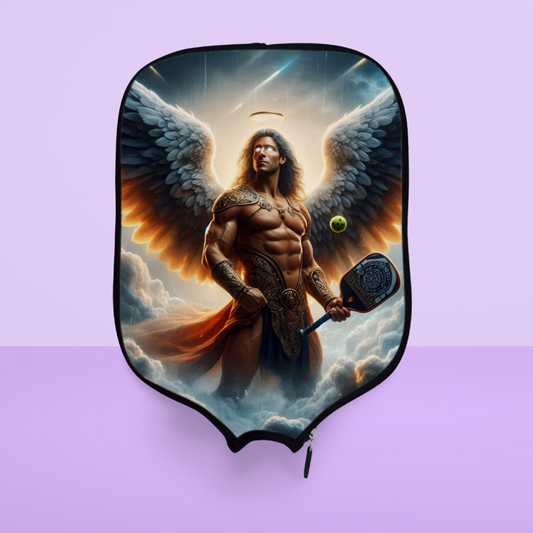 Archangel Raphael - The Game Never Ends - Pickleball Paddle Cover