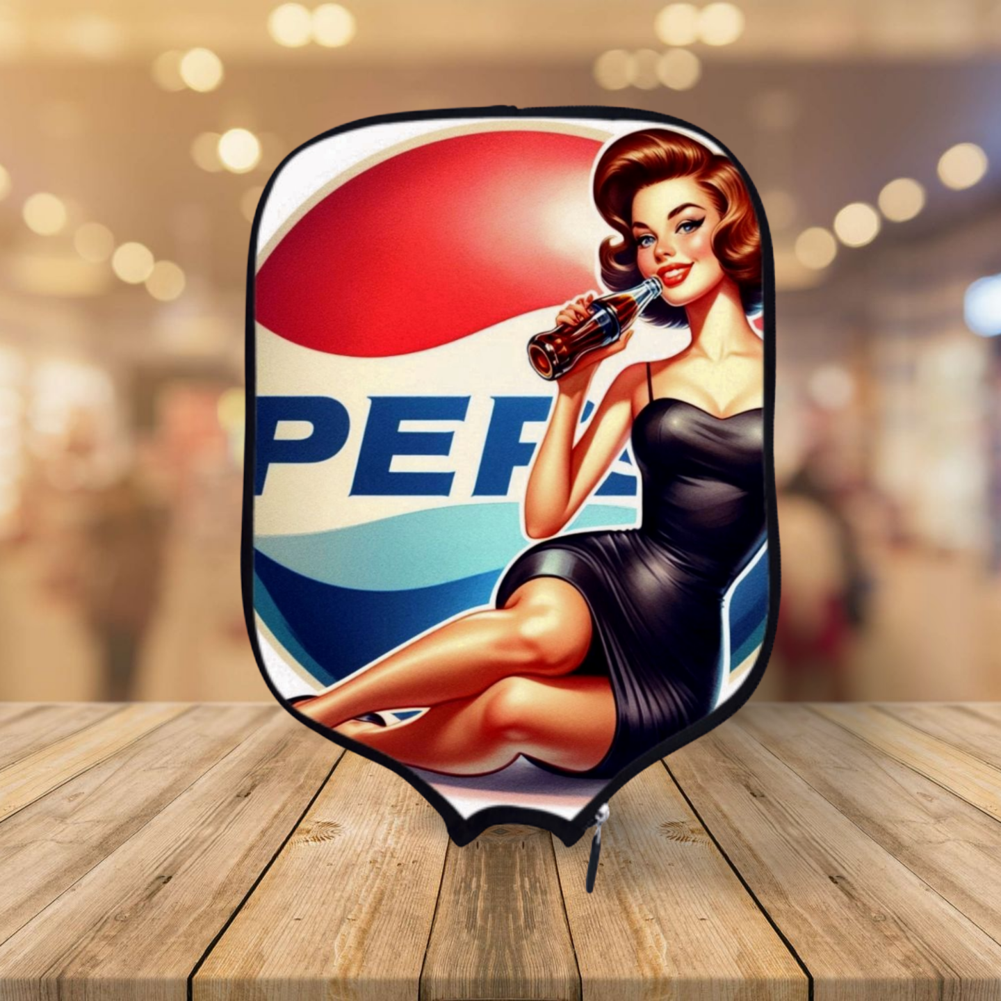 Peppy Pepsi  - Pickleball Paddle Cover