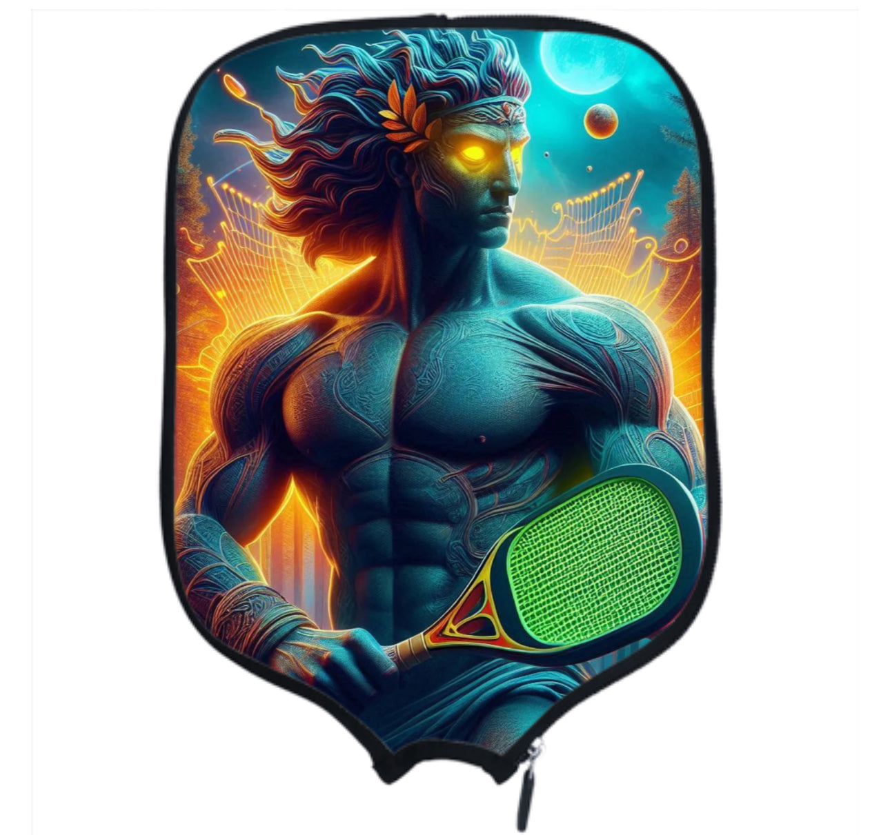 47 Cubierta de paleta Ronin/Tigre blanco Pickleball 