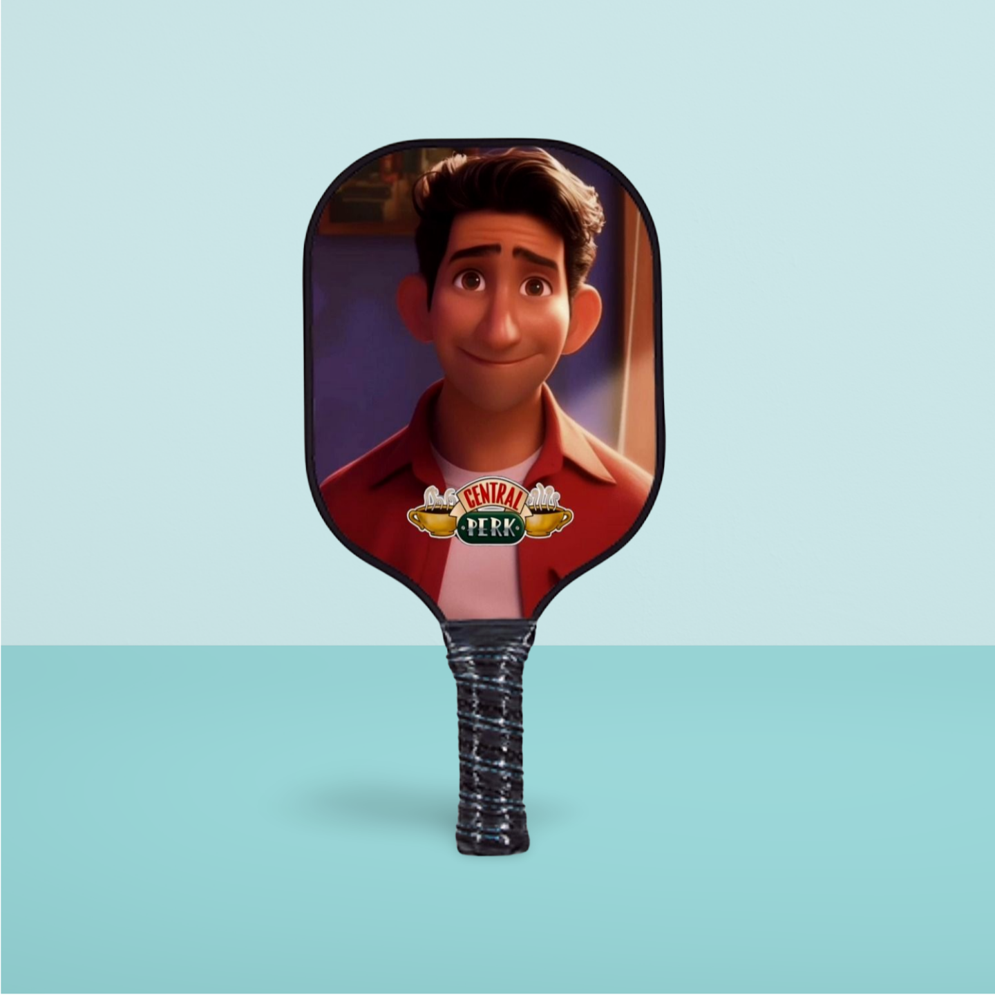 Nice To Play With Friends - Ross Geller - Pickleball Paddle