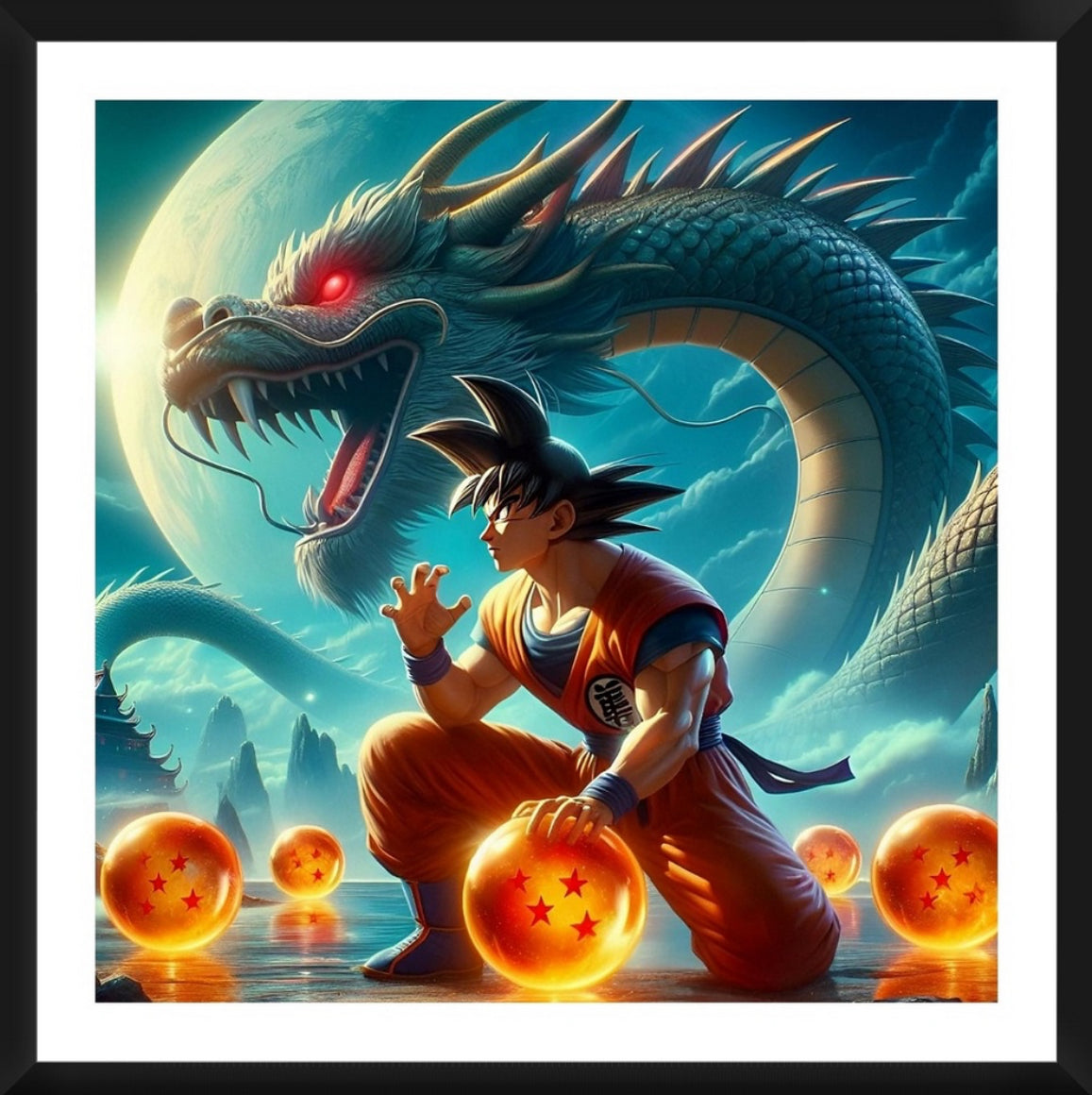 Dragon Ball - Son Goku - Framed Artwork 16x16