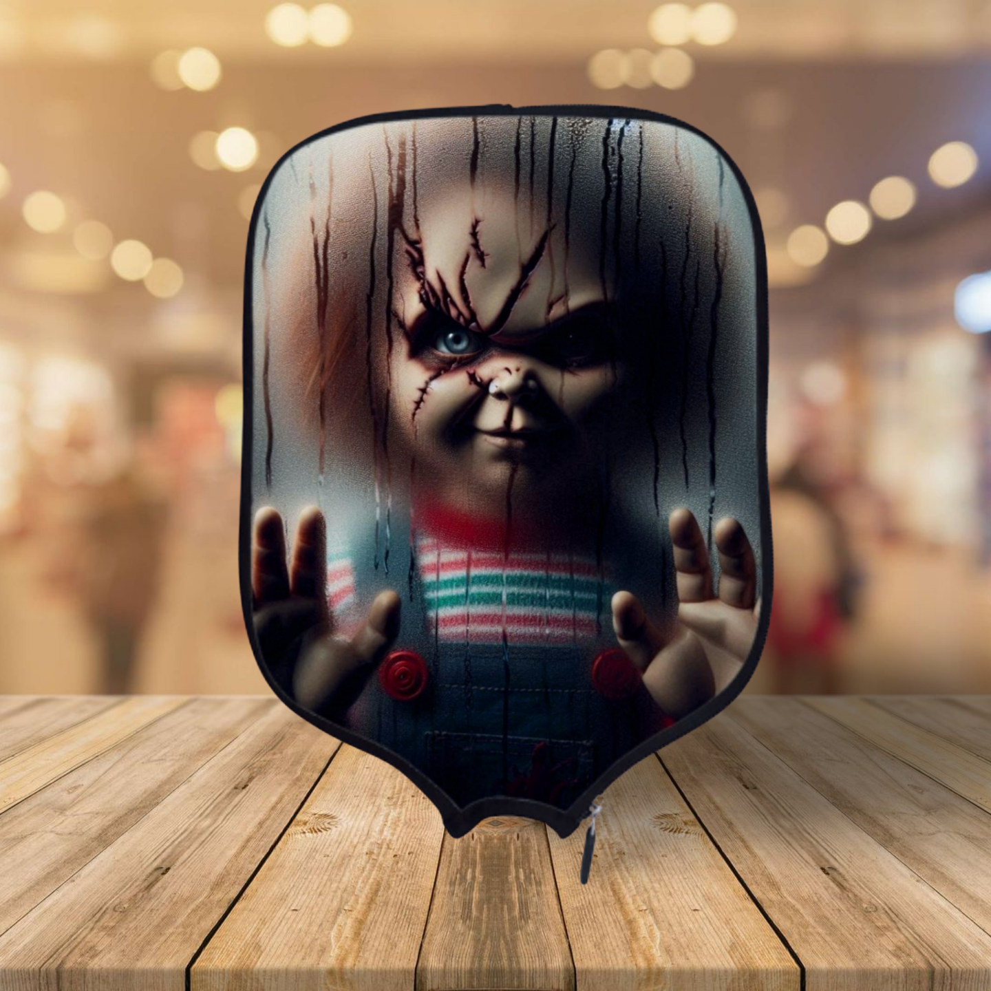 Let Me In - Chucky - Pickleball Paddle Cover