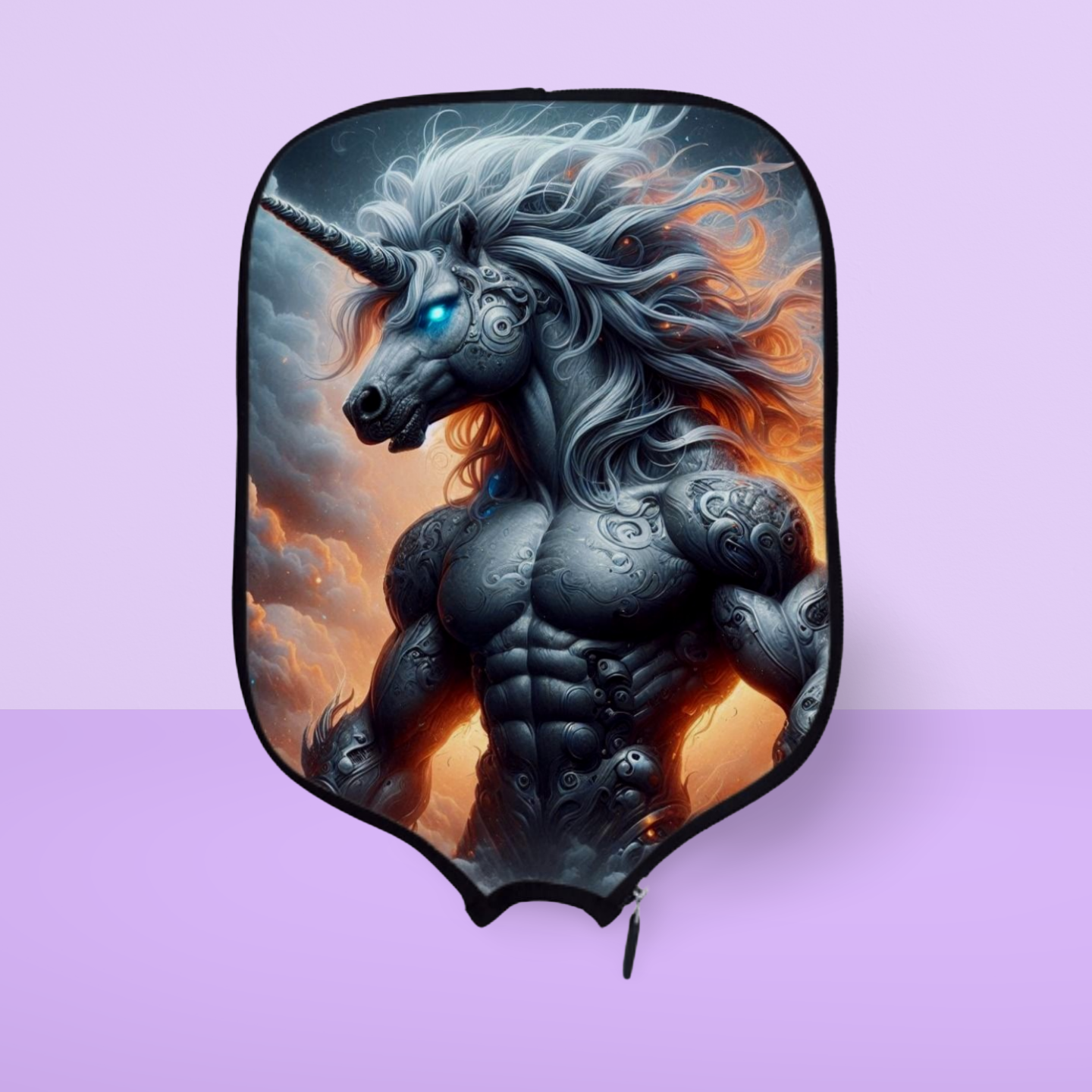 Unicorn Grey - Beast Mode  - Pickleball Paddle Cover