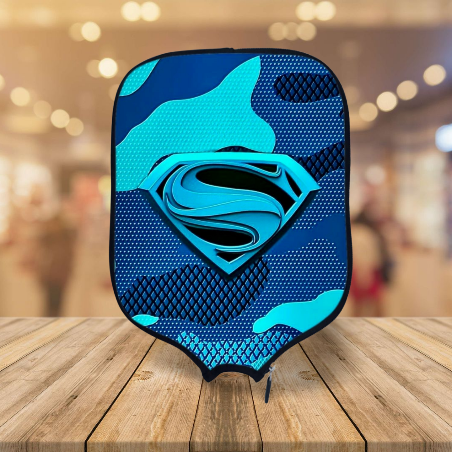 Superman Logo Blue Camo - Paddle Cover