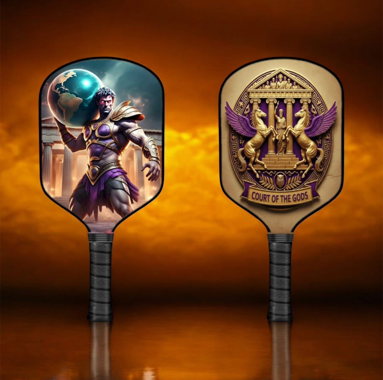 Atlas - Mythological Gods - Pickleball Paddle