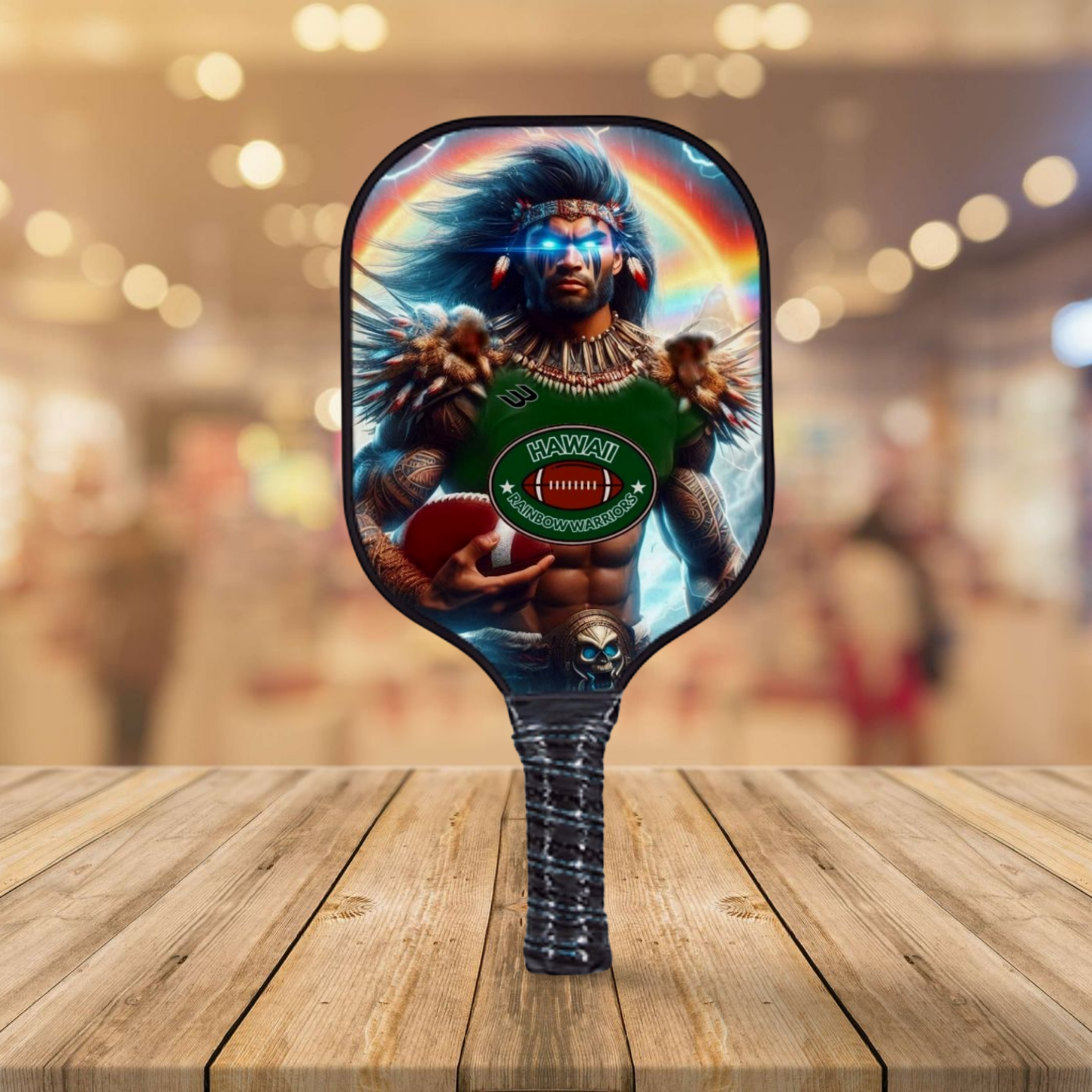 Hawaii Rainbow Warriors - Pickleball Paddle