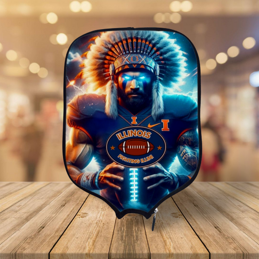 Illinois - Fighting Illini  - Pickleball Paddle Cover