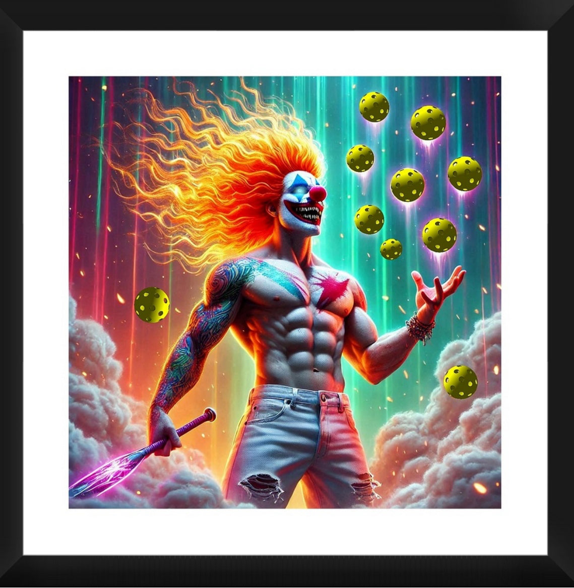 Krazy Clowns - Triklore - Framed Artwork 16x16