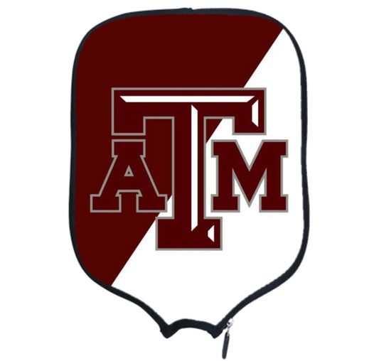 Texas A&M - Diagonal  - Pickleball Paddle Cover