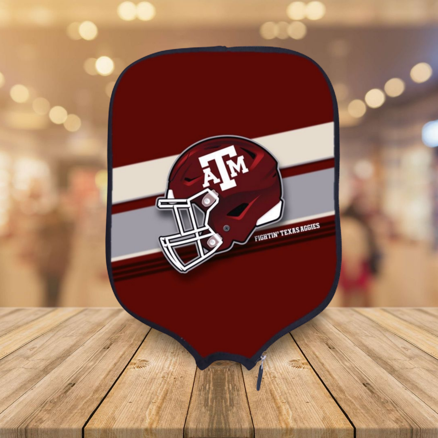 Texas A&M - Helmet - Pickleball Paddle Cover
