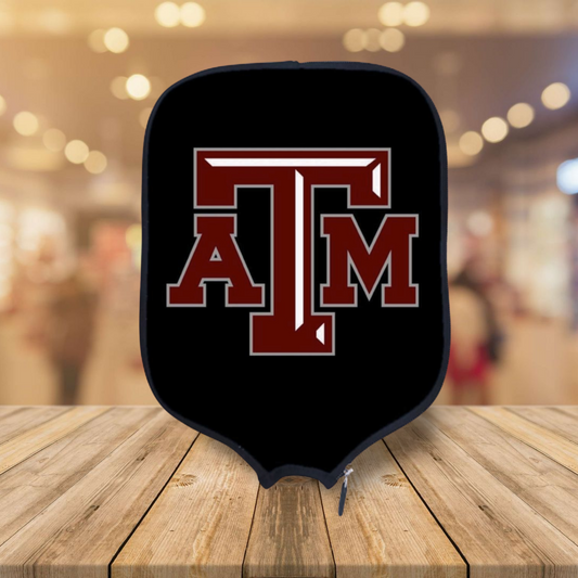 Texas A&M - Black - Pickleball Paddle Cover