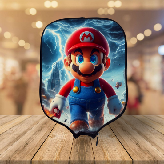 Mario - Super Mario -  Pickleball Paddle Cover