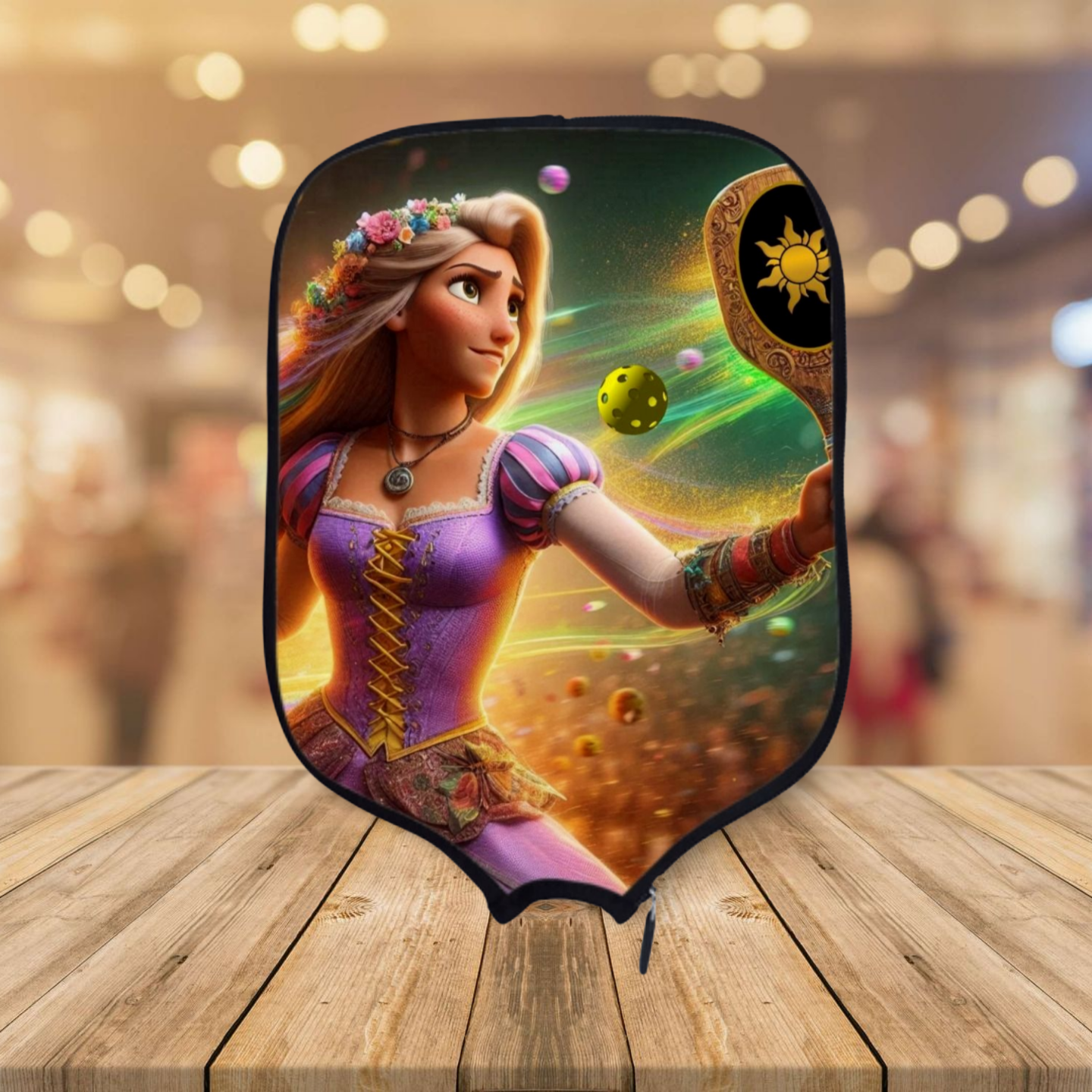 Rapunzel -  Pickleball Paddle Cover