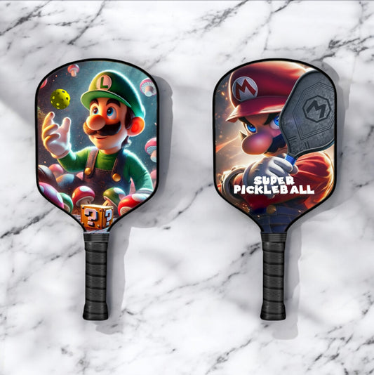 Luigi - Mario Brothers - Pickleball Paddle