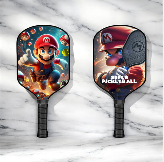 Mario - Mario Brothers - Pickleball Paddle