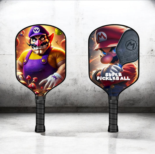 Wario - Mario Brothers - Pickleball Paddle