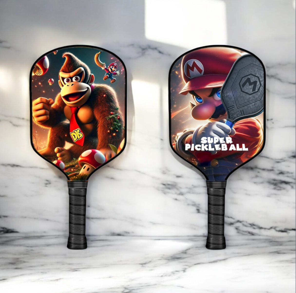Donkey Kong - Mario Brothers - Pickleball Paddle