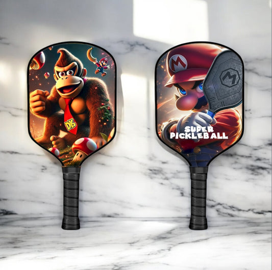 Donkey Kong - Mario Brothers - Pickleball Paddle