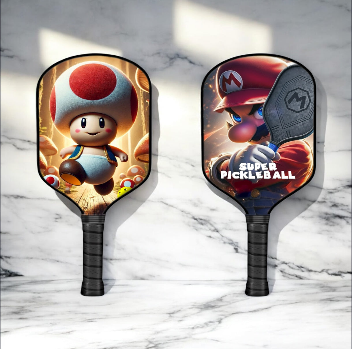Toad - Mario Brothers - Pickleball Paddle