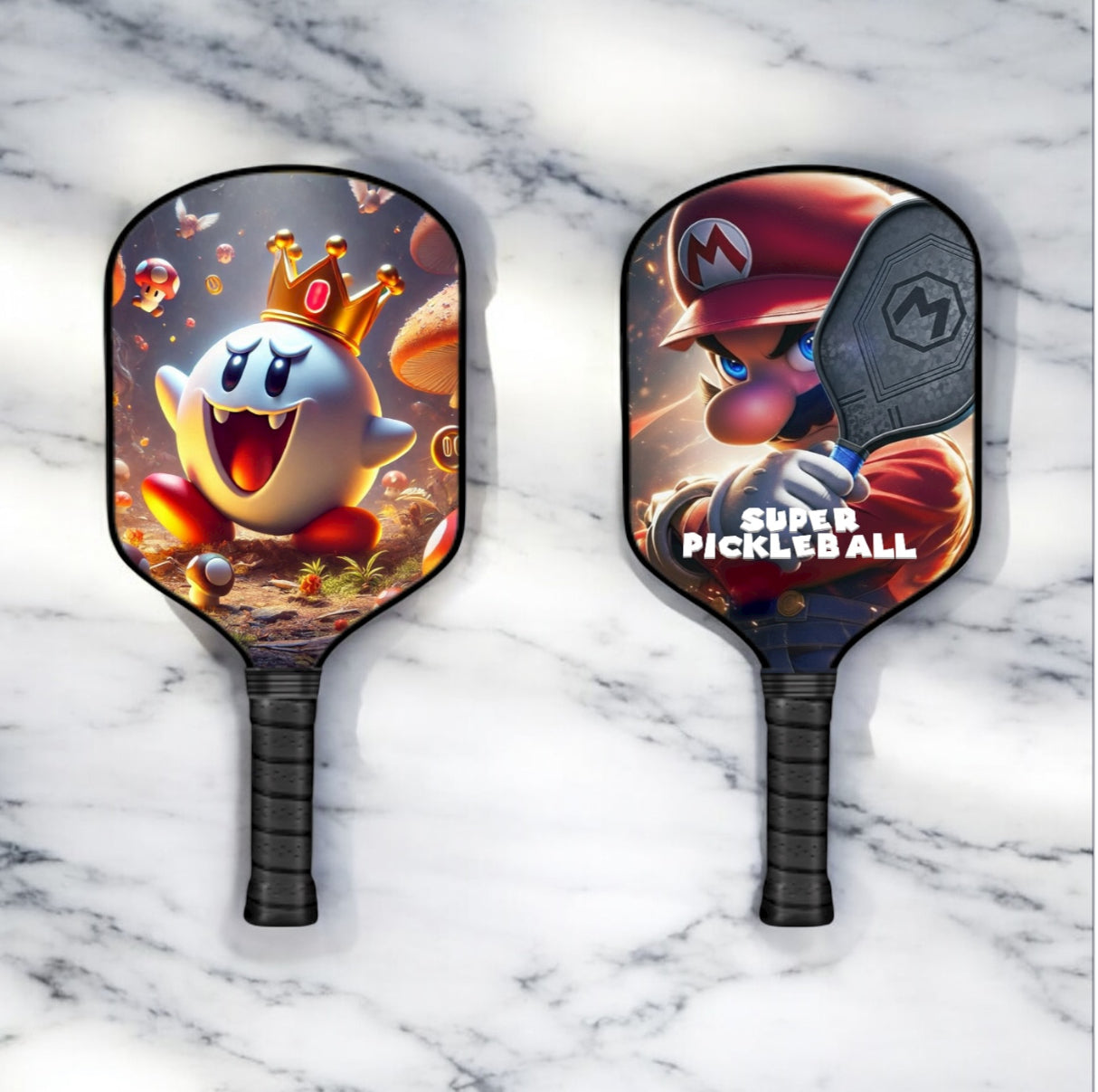 King Boo - Mario Brothers - Pickleball Paddle – The Mad Pickler