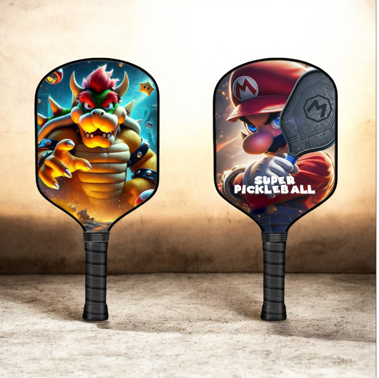 King Bowser - Mario Brothers - Pickleball Paddle