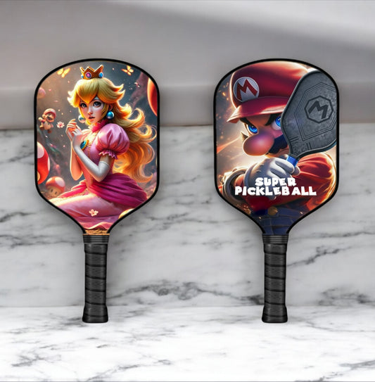 Princess Peach - Mario Brothers - Pickleball Paddle