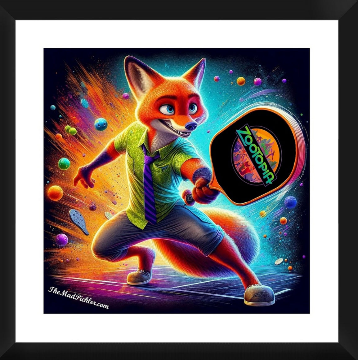 Nick Wilde #2  Zootopia Framed Artwork 16x16