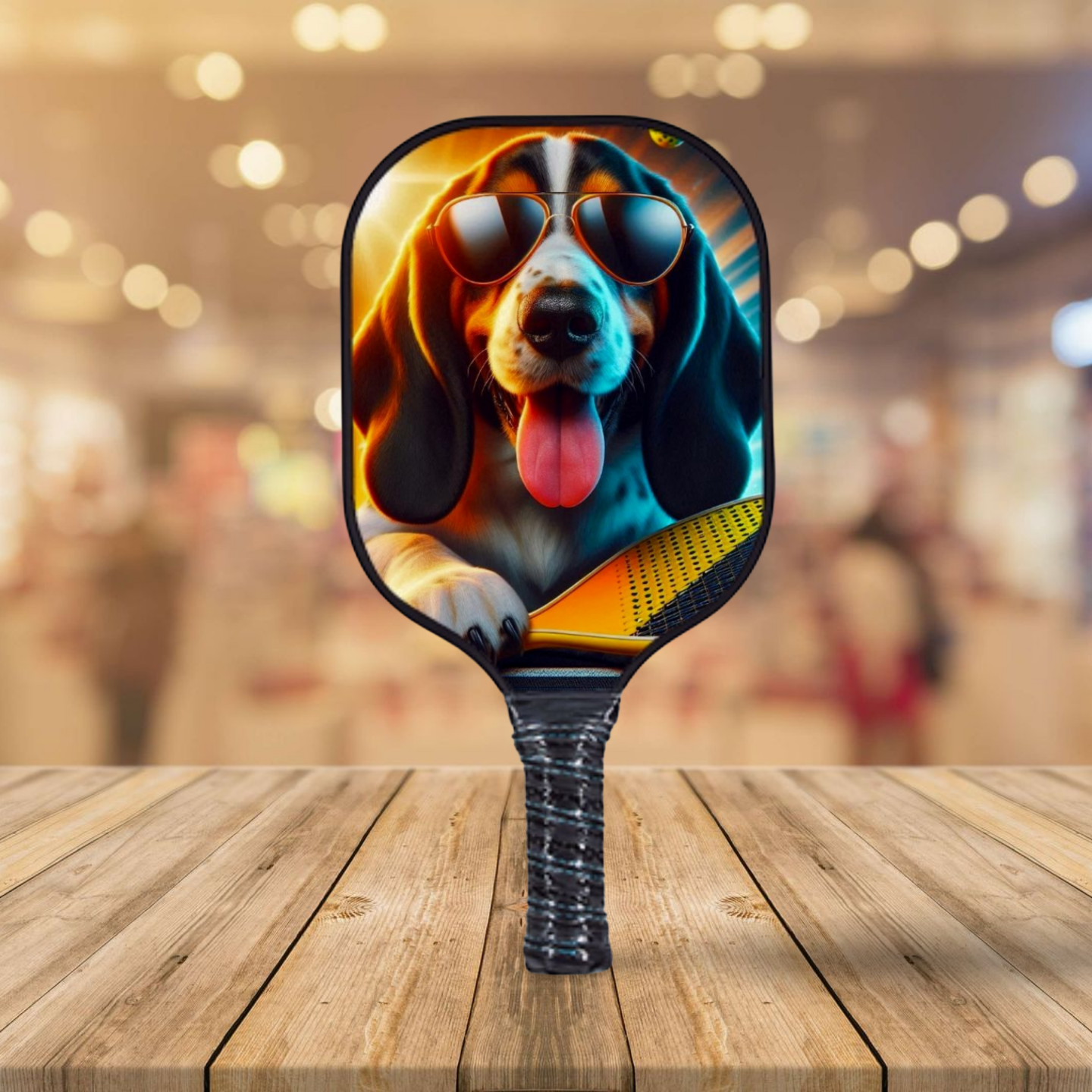 Basset Hound - Hot Dogs Series  - Pickleball Paddle