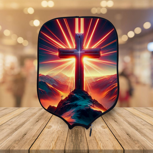 Neon Cross - Pickleball Paddle Cover